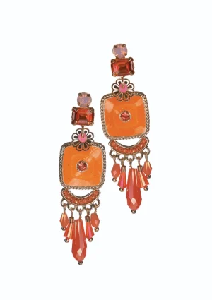 Earrings - FreshWater Pearl Cluster - Natural Peachy/Golden